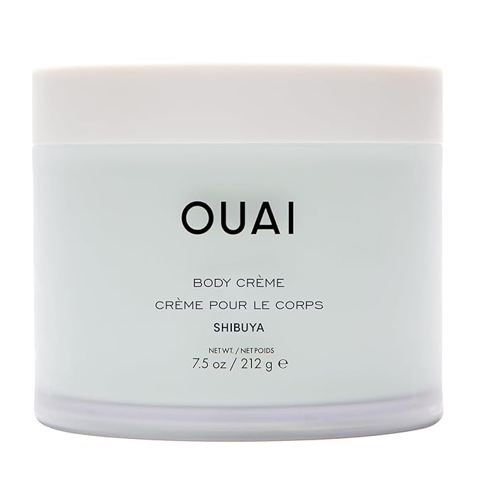 OUAI Body Cream, Shibuya - Hydrating Whipped Body Cream with Cupuaçu Butter, Coconut Oil and Squalane - Softens Skin and Delivers Healthy-Looking Glow - Sulfate Free Skin Care (7.5 Oz)-GlimoraGlow