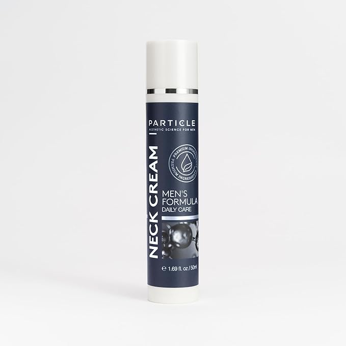 Particle Neck Cream for Men - Firming Cream, Lift and Moisturize The | Use on Saggy Skin or Turkey Anti Aging Triple Action with Collagen, Hyaluronic Acid, Retinol, 1 pack, 1.7 Fl Oz-GlimoraGlow