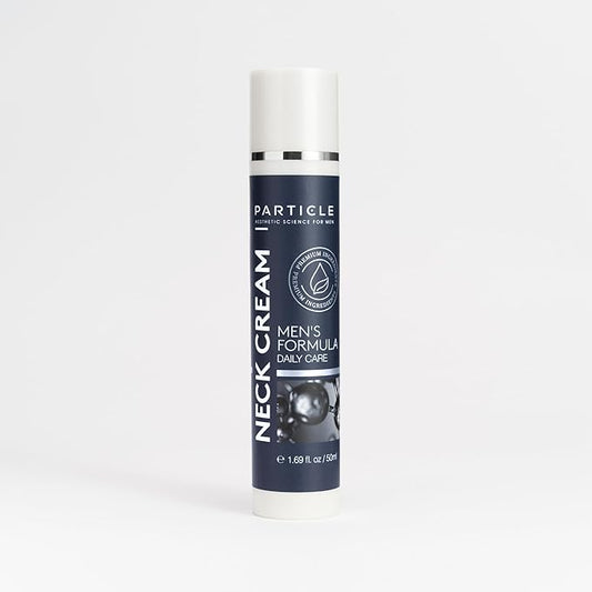 Particle Neck Cream for Men - Firming Cream, Lift and Moisturize The | Use on Saggy Skin or Turkey Anti Aging Triple Action with Collagen, Hyaluronic Acid, Retinol, 1 pack, 1.7 Fl Oz-GlimoraGlow