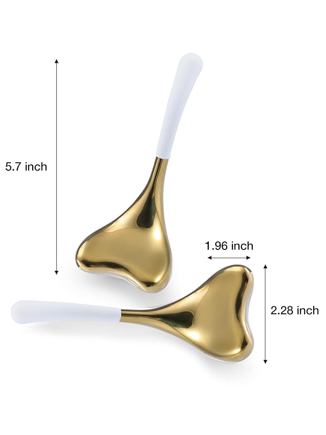 2-in-1 Gua Sha Cryo Sticks, Facial Skin Care Tools for Women Facial Massager, Unbreakable Stainless Steel Esthetician Supplies, Cooling Ice Globes Roller with Carry Case-GlimoraGlow