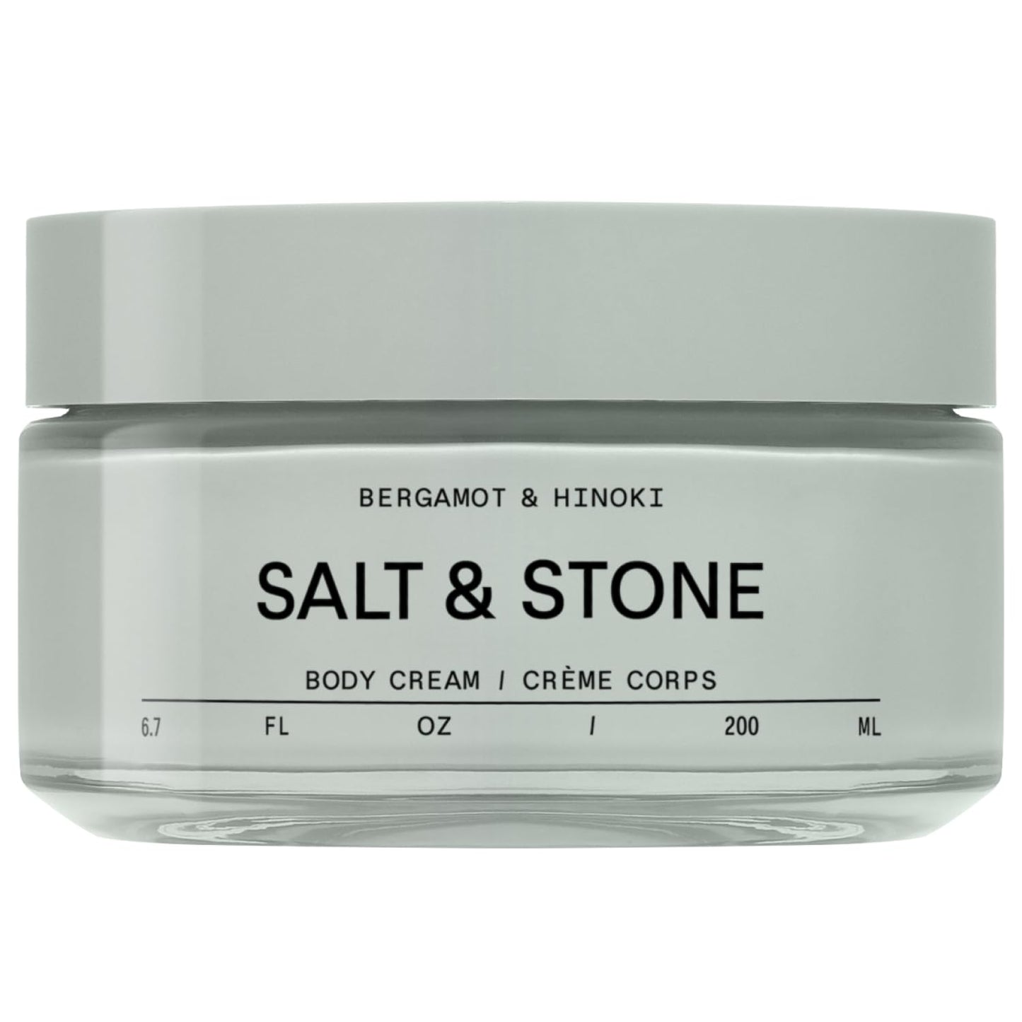 Salt & Stone Body Cream – Bergamot & Hinoki | Hydrating Formula with Seaweed Extracts, Spirulina & Squalane | Deep Hydration, Skin Barrier Repair & Healthy Glow | for all Skin Types (6.7 fl oz)-GlimoraGlow