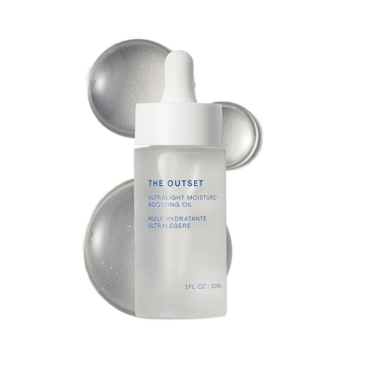 The Outset Ultralight Moisture Boosting Face Oil - Fragrance Free with Squalane - Non-clogging, Fast-Absorbing - Clean, Vegan, Gluten Free - All Skin Types, Sensitive Skin - 1 fl oz-GlimoraGlow