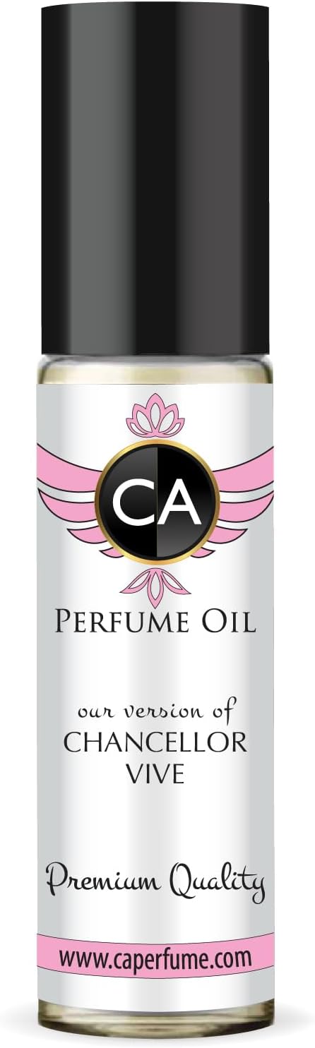 CA Perfume Impression of Chancellor Vive For Women Fragrance Body Oil Roll-On 0.3 Fl Oz/10ml-X1-GlimoraGlow