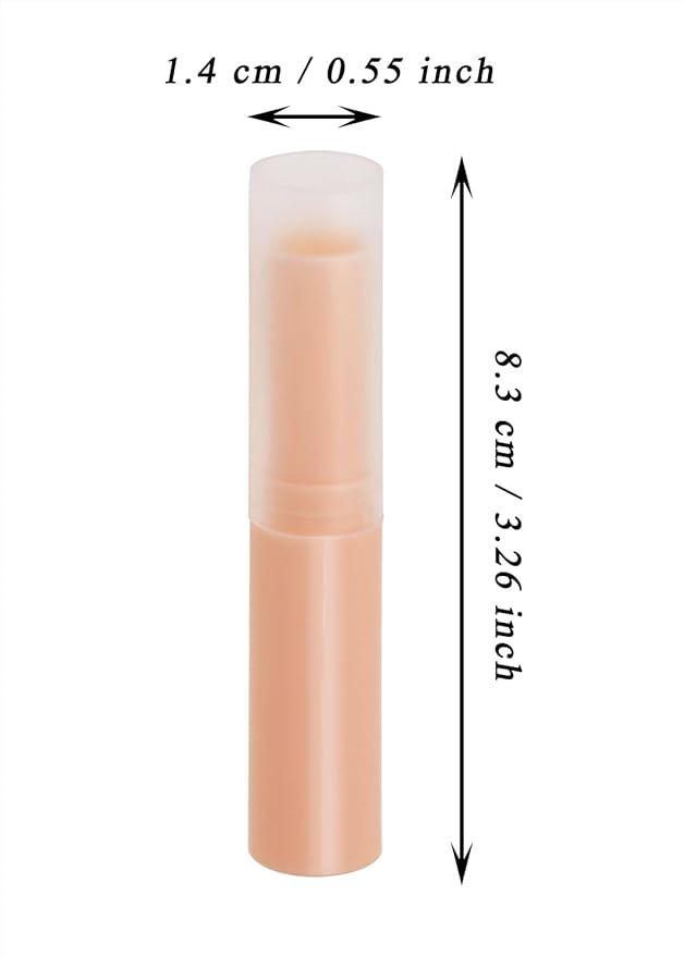 0.14oz Empty Flavored Lip Balm Container Tubes Plastic Homemade Moisturizing Lip Stick with Caps Bulk Fit for Women Adult DIY Making Supplies, 25 Count (Pink)-GlimoraGlow