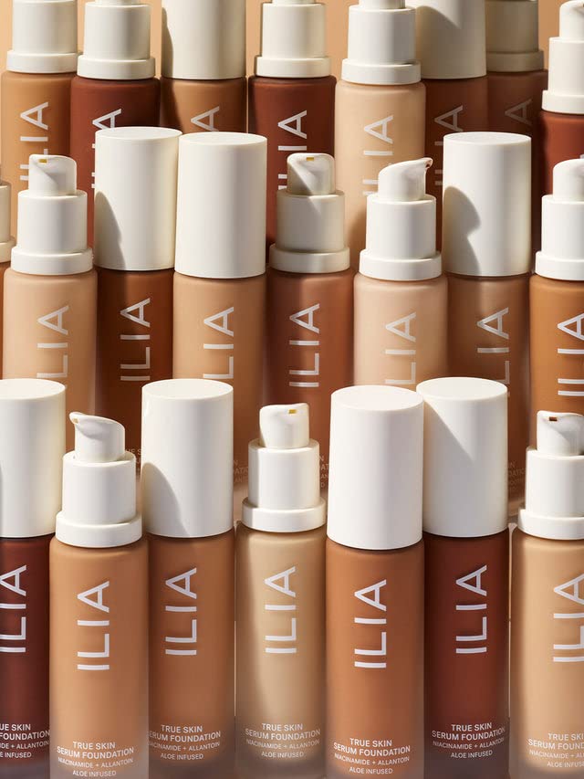 ILIA - True Skin Serum Foundation | Non-comedogenic, Cruelty-Free, Vegan, Weightless Feel, Buildable Coverage, Safe For Sensitive Skin (Iona SF10.25)-GlimoraGlow