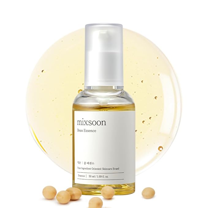 mixsoon Bean Essence, Vegansnail, Exfoliating Essence for face, Hydrating Korean Skin Care,Glassskin 1.69 fl.oz/50ml-GlimoraGlow