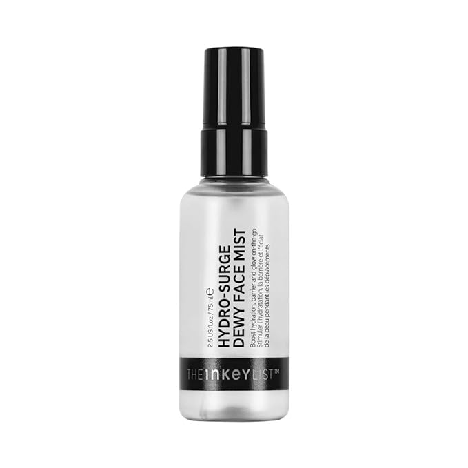 The INKEY List Hydro-Surge Dewy Face Mist 2.6 fl oz, Hydration Boosting Spray, Fragrance-Free & Alcohol-Free, Gentle Formula for Sensitive Skin, On-The-Go Application, Vegan Friendly-GlimoraGlow