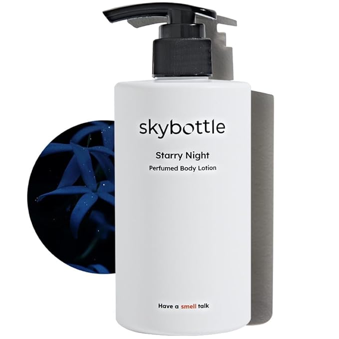 skybottle Perfumed Body Lotion with Pump, Fast Absorbing, Korean Skin Care, Ylang Ylang, Jasmine, Musk Scented Lotion for Women & Men, 10.1 Fl. Oz-GlimoraGlow