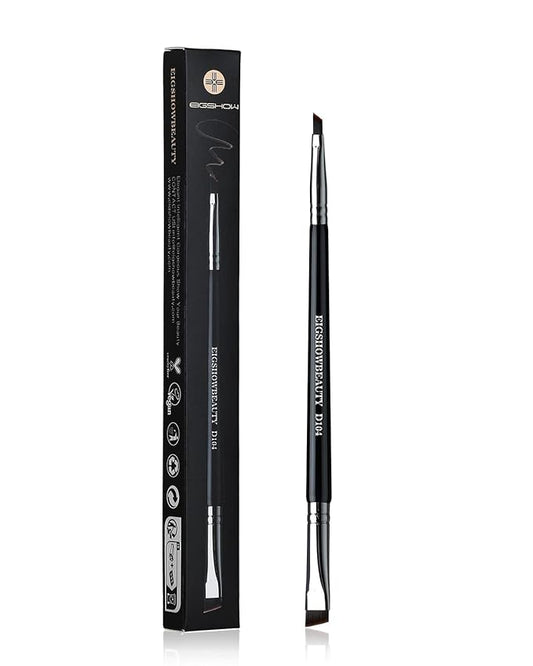 Eyebrow Brush & Eyeliner Brush, EigshowBeauty Double-Ended BrushesOne Brush For 2 Uses - Black (D104)-GlimoraGlow