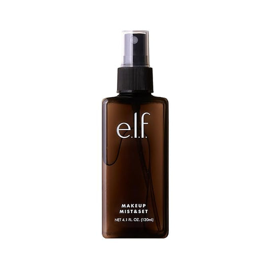 e.l.f. Makeup Mist & Set, Hydrating Setting Spray For Setting & Reviving Makeup, Soothes & Hydrates Skin, Infused With Vitamin A, Vegan & Cruelty-free, 4.05 Fl Oz (120 ml)-GlimoraGlow