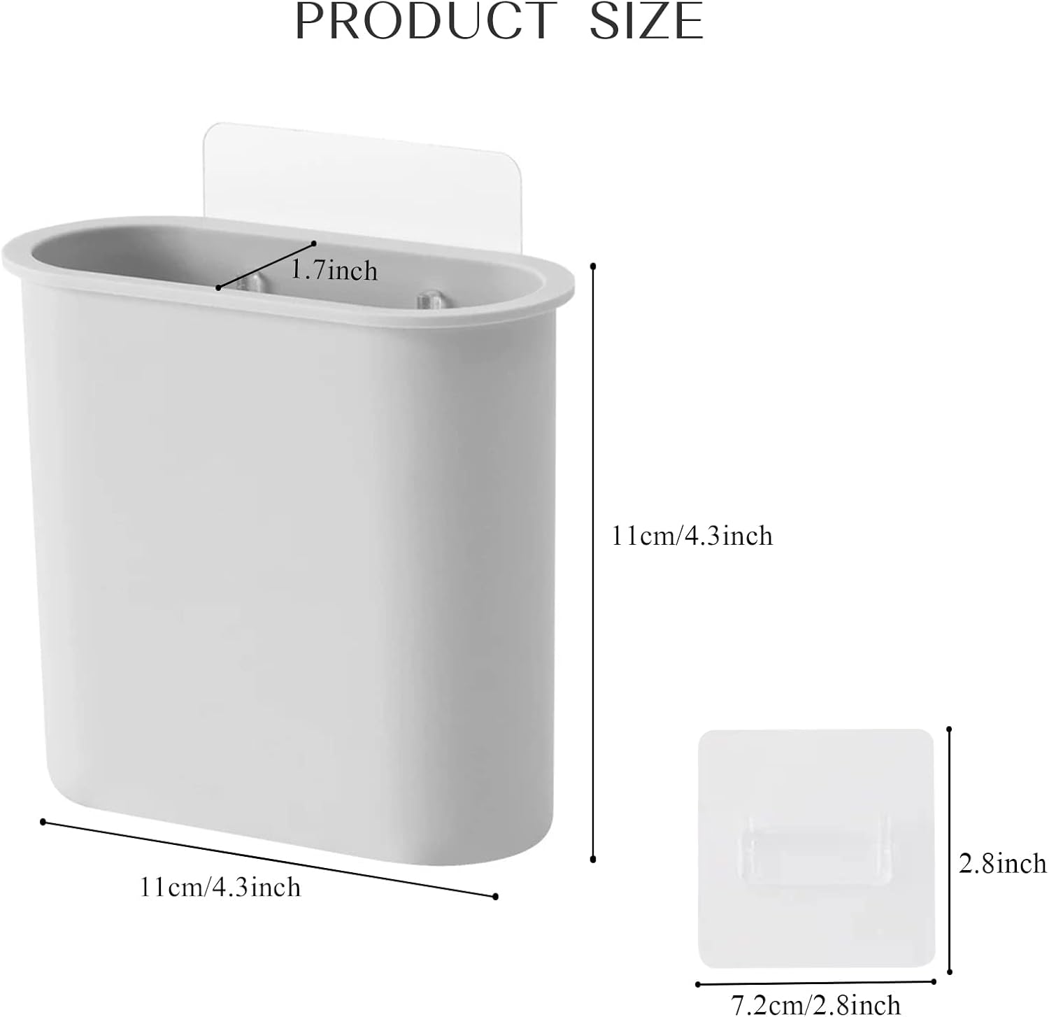 2 Packs Toothbrush Holders Wall Mounted, Self Adhesive Tooth Brush Holder for Bathroom Electric Toothbrush Toothpaste Razor Bathroom Accessories(Grey-GlimoraGlow