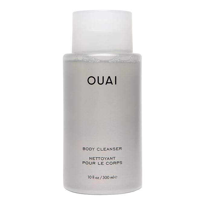 OUAI Body Cleanser, Dean Street - Foaming Body Wash with Jojoba Oil and Rosehip Oil to Hydrate, Nurture, Balance and Soften Skin - Paraben, Phthalate and Sulfate Free Skin Care Products - 10 Oz-GlimoraGlow