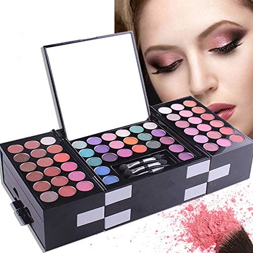 148 Colors Eyeshadow Palette Makeup Contouring Kit Combination with Eyebrow Powder, Lipgloss, Blusher, Press Powder and Concealer - Perfect for Professional and Daily Use-GlimoraGlow