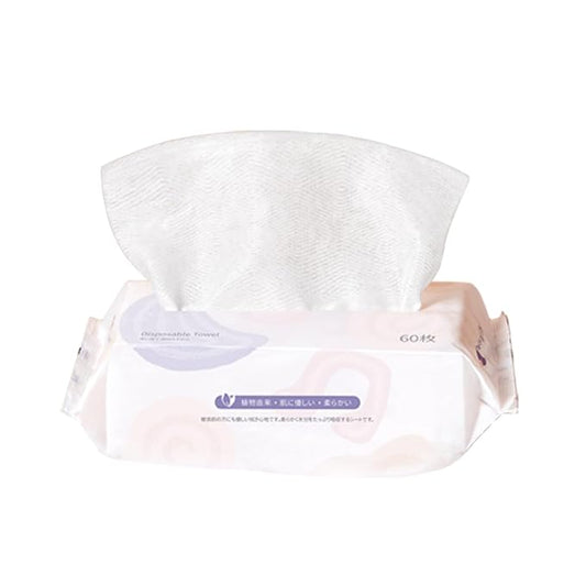 Disposable Face Towel XL Facial Wipes - Organic Vegan Biodegradable Face Towels，Ultra Soft Thick Wash Cloths for Adults and Baby, 100% Cotton Dry Wipes for Washing and Drying-GlimoraGlow