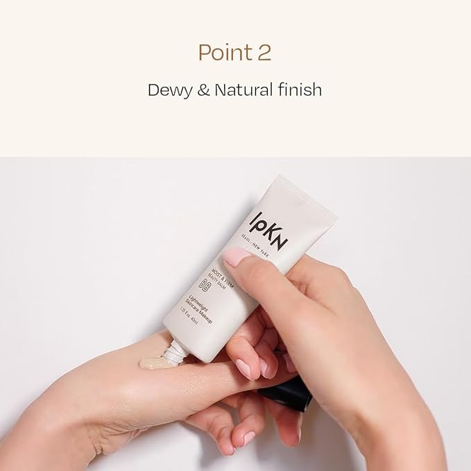 IPKN Moist & Firm BB Cream - Ultra-Hydrating Daily BB Cream with or without SPF40 - Lightweight, Non-Greasy Face Base with Antioxidants for Smooth, Radiant Skin-GlimoraGlow