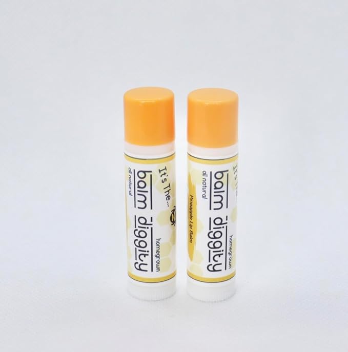 It's The Balm Diggity 2-pack Pineapple Beeswax, All-Natural, Moisturizing, and Nourishing Lip Balm Made With Just 5 Ingredients-GlimoraGlow