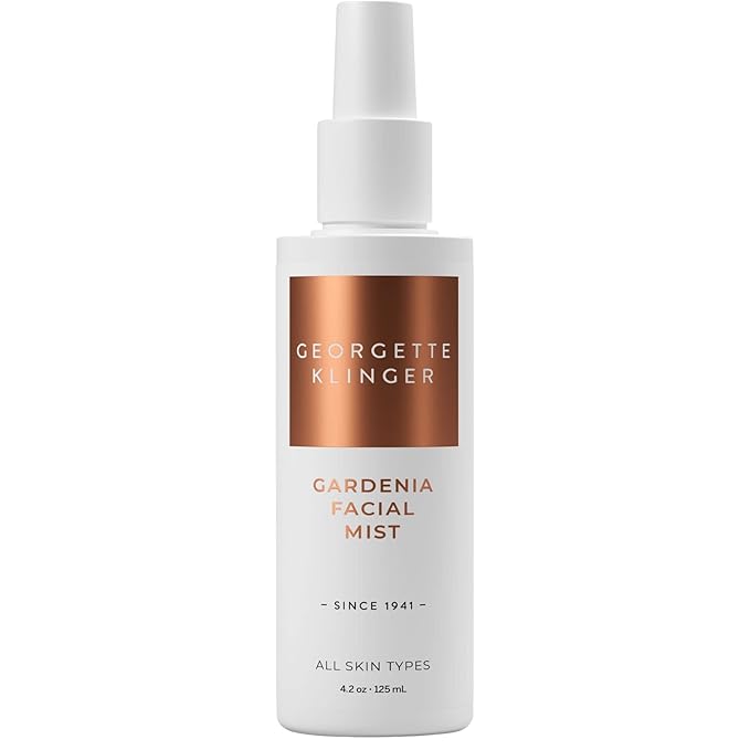 Georgette Klinger Gardenia Facial Mist - Collagen-Infused Face Spray, Long-Lasting Makeup, Hydration for Dewy and Smooth Skin, Anti Aging for All Skin Types- 4.2 oz-GlimoraGlow