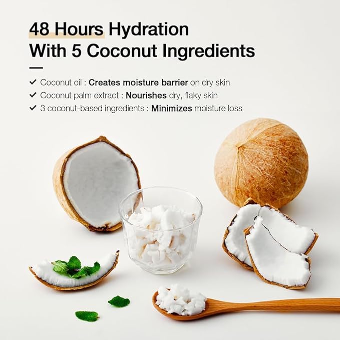 Karl&Hans Botanic Vegan Body Lotion Gourmand Coconut, Long-lasting Hydration with Soothing Coconut Fragrance - For Hands and Body, 13.2 fl oz-GlimoraGlow