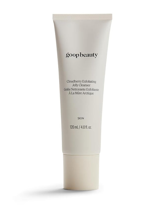 goop Beauty Exfoliating Jelly Cleanser | Face Wash to Clean & Smooth Skin | Squalane, Kakadu Plum, & Vitamin C | Moisturizes & Soothes Skin | Paraben & Silicone Free | 4 fl oz-GlimoraGlow