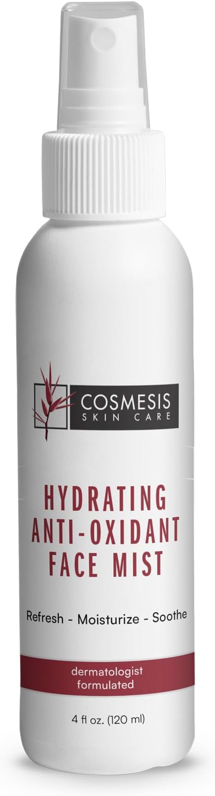 Cosmesis Hydrating Anti-Oxidant Face Mist - Refresh, Moisturize & Soothe Dry Skin, Tea Blend & Vitamins A/D - 4 fl oz-GlimoraGlow