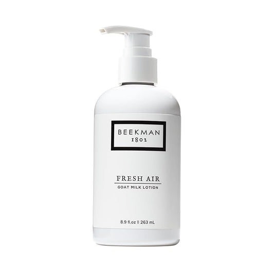 Beekman 1802 Goat Milk Body Lotion, Fresh Air - Scented - 8.9 oz - Hydrating & Moisturizing with Shea Butter - for Sensitive Skin - Cruelty Free - Packaging May Vary - Pump Included, Ready for Use-GlimoraGlow