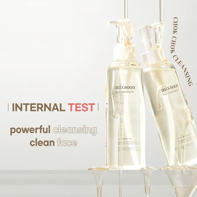 mixsoon Bean Cleansing Oil 6.59 fl oz / 195ml Lightweight Oil Cleanser Make up Remover for daily skin care routine Korean Glass Skin Care-GlimoraGlow