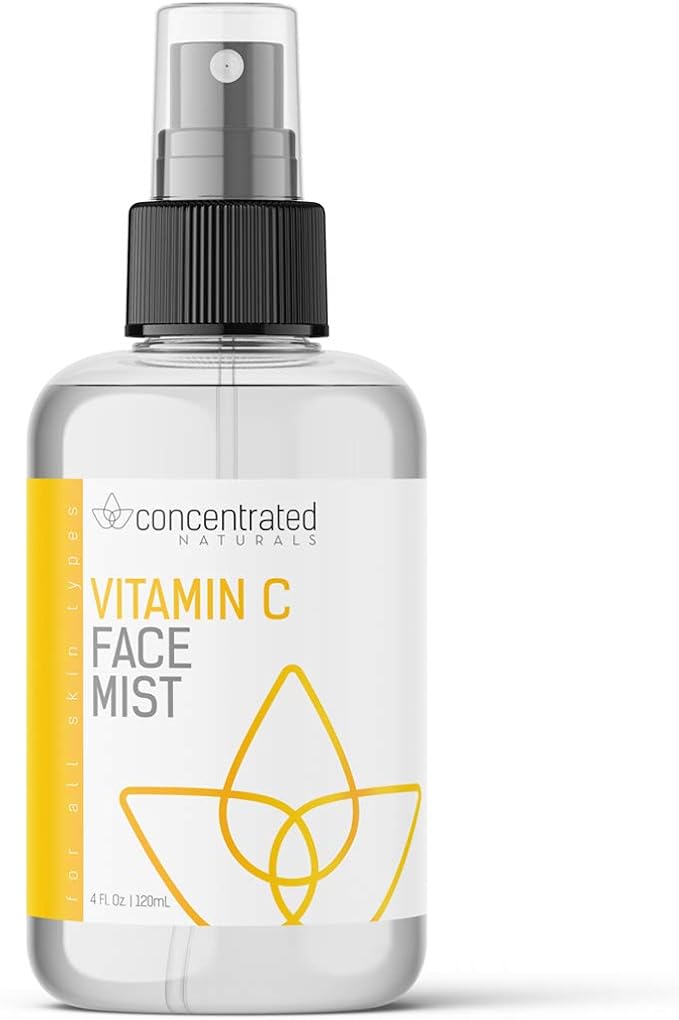 Vitamin C Glow Hydrating Anti-Aging Face Mist w/Actives | Vita C, Niacinamide, Collagen, Peptides and Retinol | Refreshes & Brightens Complexion | 4 fl oz, 120 ml-GlimoraGlow