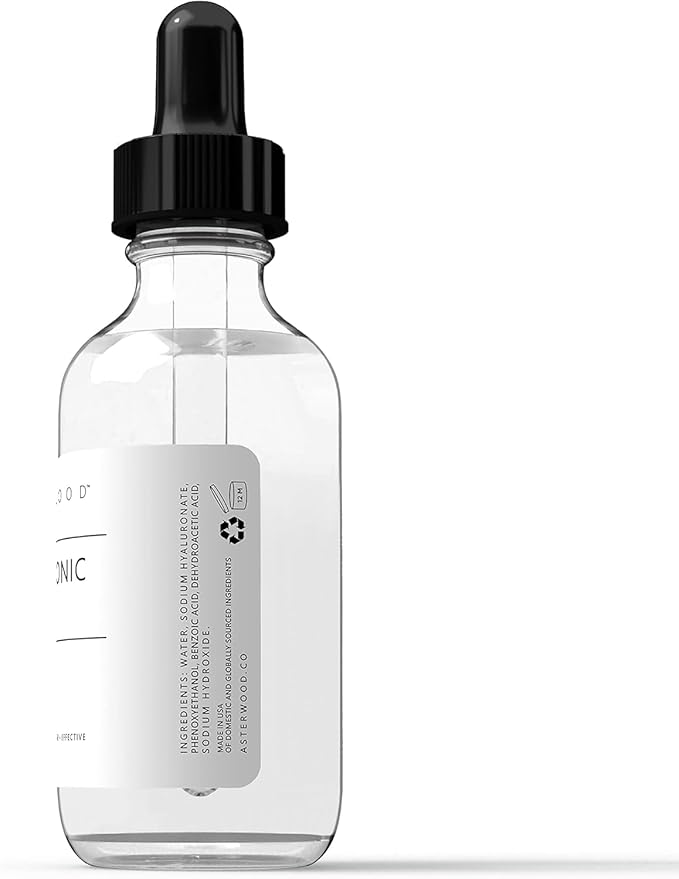 Asterwood Hyaluronic Acid Serum for Face - Plumping, Anti-Aging, Hydrating - Fragrance-Free - 1 Fl Oz-GlimoraGlow