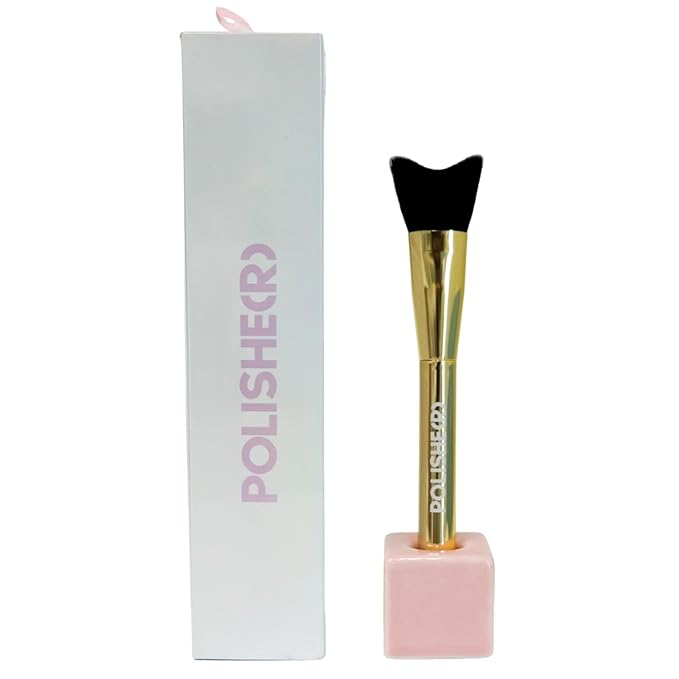 Polishe(r) Lash Cleansing Brush by SoCal Beauty - Ultra-Soft Synthetic Bristles for Gentle Lash Line Cleaning, Pairs Perfectly with Keep It Squeaky Cleanser-GlimoraGlow