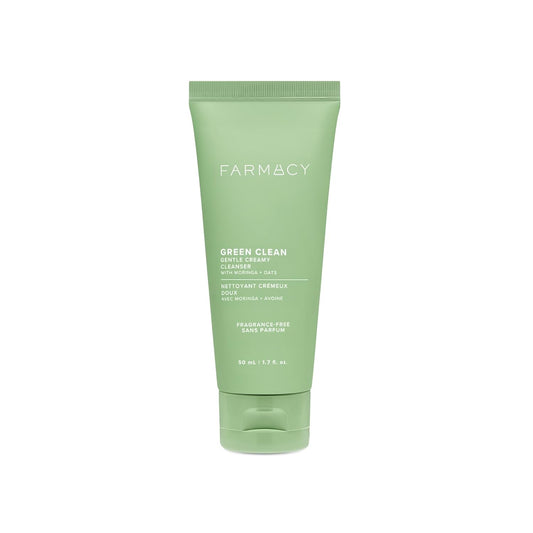 Farmacy Gentle Creamy Face Cleanser - Hydrating Facial Cleanser to Nourish & Help Remove Makeup & Impurities - Enriched with Aloe & Moringa Oil to Soothe, Purify & Refresh Skin (50ml)-GlimoraGlow