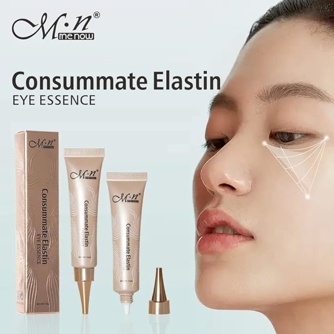 Consummate Eye Essence Elastin Anti Aging Eye Serum | Visibly Reduce Under Eye Wrinkles, Puffiness, Bags and Dark Circles | By The Clique-GlimoraGlow