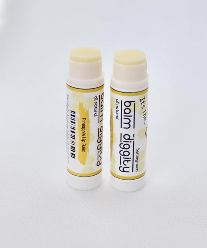 It's The Balm Diggity 2-pack Pineapple Beeswax, All-Natural, Moisturizing, and Nourishing Lip Balm Made With Just 5 Ingredients-GlimoraGlow
