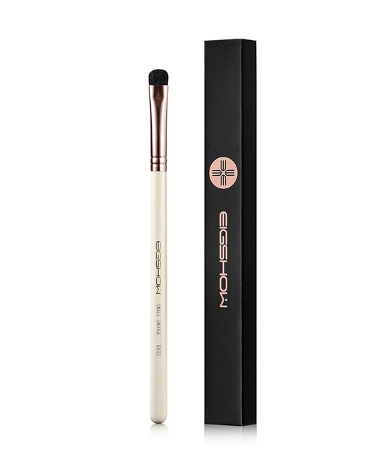 Small Smudge Brush, Professional Eyeshadow Brush for Smudging, Blending, Filling in, Premium Synthetic Bristles Tapered Eye Makeup Brush - Ivory-GlimoraGlow