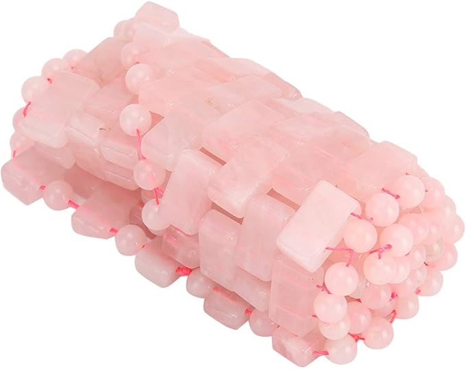 Jade Eye Mask,Jade Stone Cooling Mask,Jade Stones Anti-Aging Cooling Sleeping Eye Mask,Cold Eye Massager Eye Covers for Relief Eye Fatigue(Rose Quartz)-GlimoraGlow