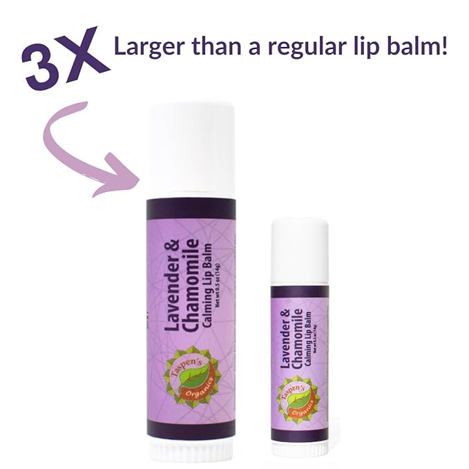 Intensive Hydration Lip Balm - All Natural Lip Balms & Moisturizers- Soothing Relief - Large Size - Cruelty-Free (Lavender)-GlimoraGlow
