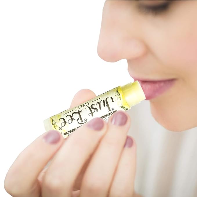 100% Natural Beeswax Lip Balm with Organic Oils (Sweet Honey, 4 pack)-GlimoraGlow