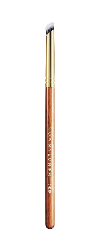 Desert Oak Series MicroBlur Tap Concealer - 6mm Finger-Tip Precision Brush for Tear Troughs & Acne Spots, Vegan Nylon, Bubinga Handle (CM 199)-GlimoraGlow