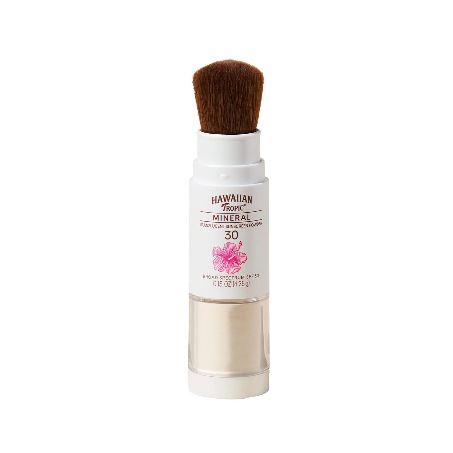 Hawaiian Tropic Mineral Powder Sunscreen Brush SPF 30 | Beach Essentials, Zinc Oxide Mineral Sunscreen Powder SPF, Face Sunblock Travel Size, Brush On Sun Screen Protector for Face and Body, 0.15oz-GlimoraGlow