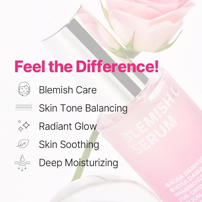 ISOI Blemish Care Up Serum for Face, Vegan Hydrating Serum for Smooth & Glass Skin Effect, Skin Barrier & Moisture Balance for Women, Korean Skin Care (0.85 fl. oz, 25ml)-GlimoraGlow