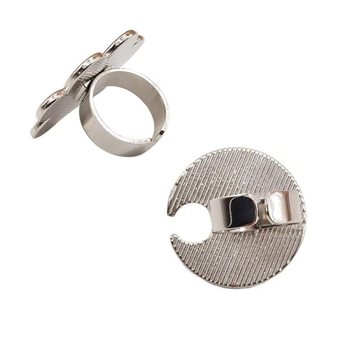 2 Pieces Nail Art Palette Finger Rings, Mini Polish Holder Drawing Color Palette, Nail Art Painting Gel Palette Manicure Tool, Cosmetic Artist Mixing Palette-GlimoraGlow