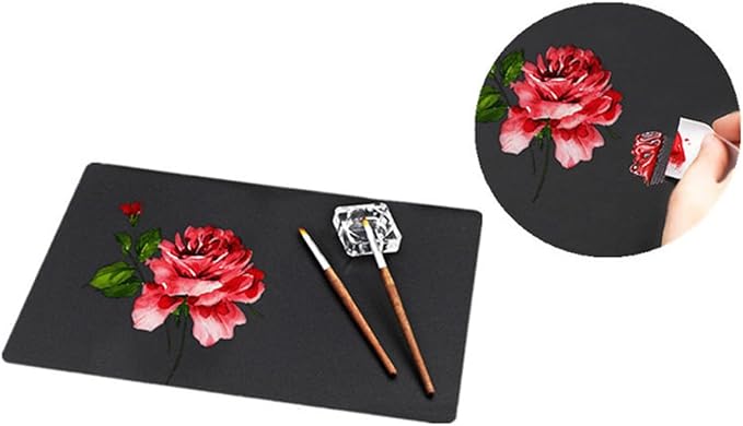 10Sheets Plastic Nail Art Palette Nail Painting Board Nail Drawing Board Nail Painting Mixed Color Palettes Paint Mixing Palette for Nail-Art Beauty Salon Color Cream Mixing, Black-GlimoraGlow