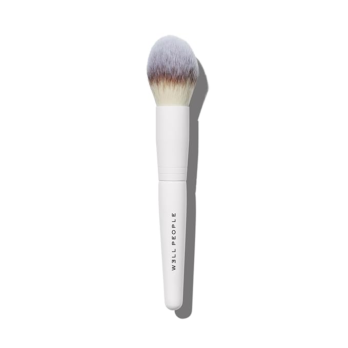 Well People Powder Complexion Brush, Soft & Fluffy Face Makeup Brush For Evenly Applying Loose Powder, Great For Large Areas, Cruelty-free Bristles-GlimoraGlow