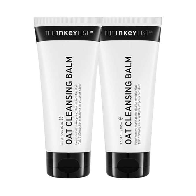 The INKEY List Oat Cleansing Balm Duo, Rich Balm Removes Makeup and Impurities, Reduces Redness, 5.0 fl oz (2 Pack)-GlimoraGlow