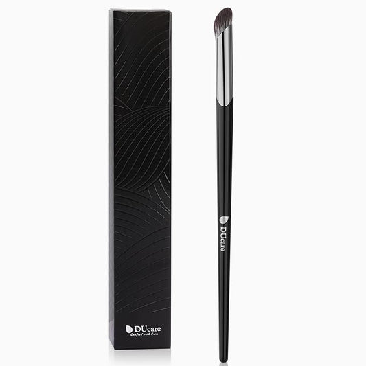 DUcare Nose Contour Brush, Angled Concealer Brush Under Eye, Small Under Eye Makeup Brush for Dark Circles Puffiness Puffy Face Eyebrow Eyes (V02 Mini Contour Brush)-GlimoraGlow