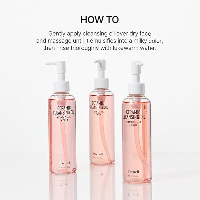 Parnell Aha Omija Ceramic Cleansing Oil 200ml / 6.76 fl.oz | blackhead melting, korean facial cleanser, korean skincare-GlimoraGlow