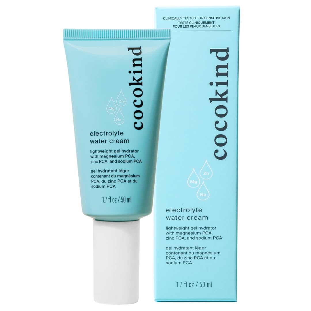 Cocokind Electrolyte Water Cream | Lightweight Water Gel Moisturizer | Balanced Hydrating Day Cream for All Skin Types | 1.7 Fl Oz-GlimoraGlow