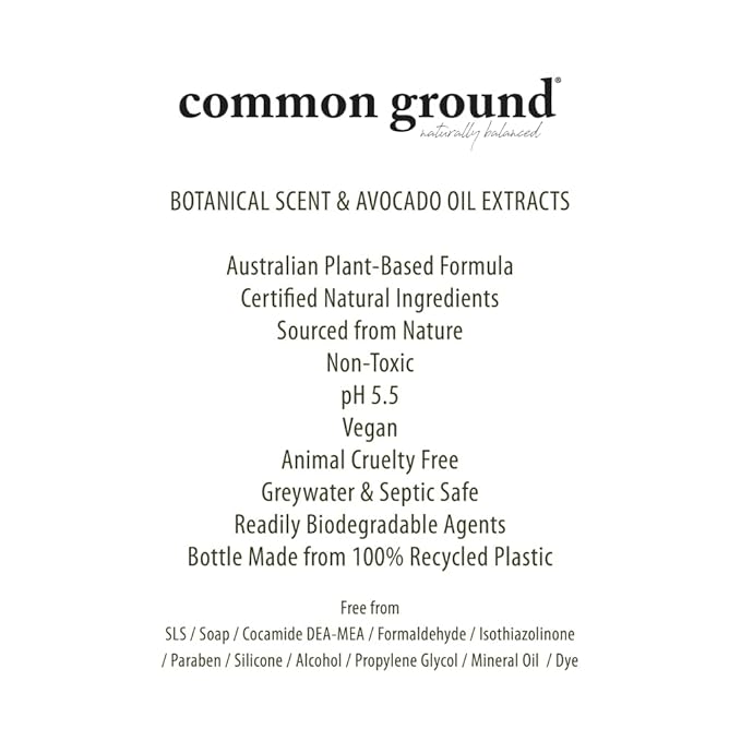 COMMON GROUND Natural Lotion Moisturizer - Paraben & Cruelty Free - Non Greasy, Vegan, Plant-Based, Avocado Oil - All, Men, Women, Eczema, Sensitive Skin (2 x 8.4 fl oz)-GlimoraGlow