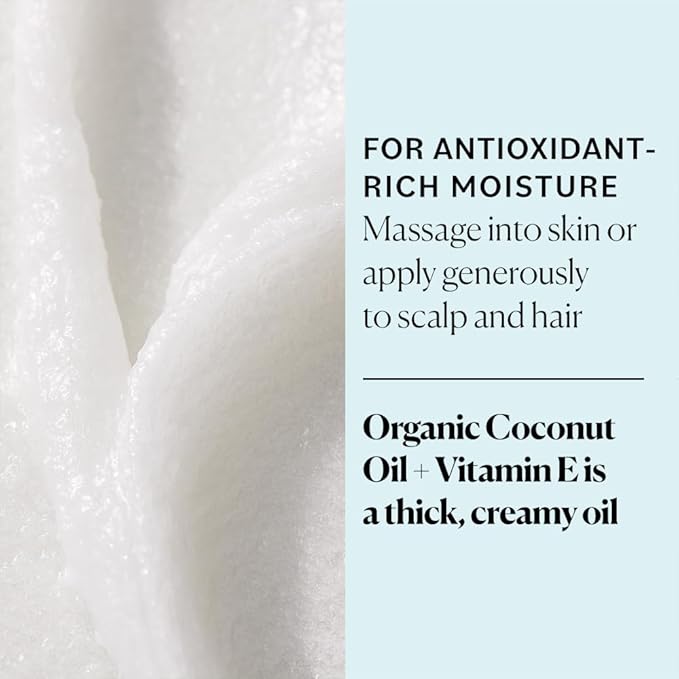 Sky Organics - Organic Coconut Oil & Vitamin E, 16.9 fl oz - Skin & Hair Ultra-Hydrating Oil - Fatty Acids & Antioxidants - Natural, Vegan & Cruelty Free - Skin Care & Hair Care w Ebook-GlimoraGlow