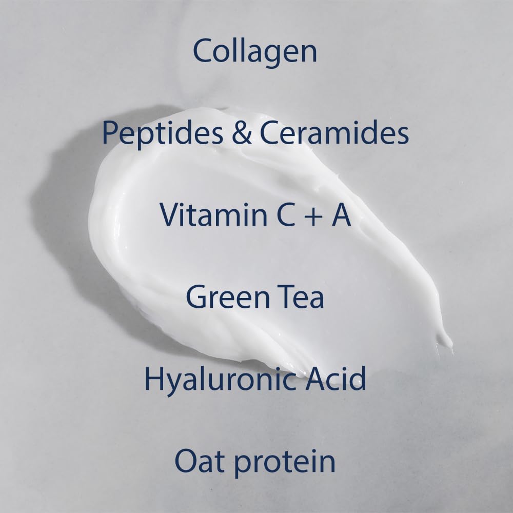 NAELI Face Moisturizer with SPF 30, Anti Aging Collagen & Peptide Cream, Reduces Wrinkles - Lightweight Skin Hydration with Hyaluronic Acid, Paraben Free & Non-Comedogenic Sunscreen, 3.4 oz-GlimoraGlow