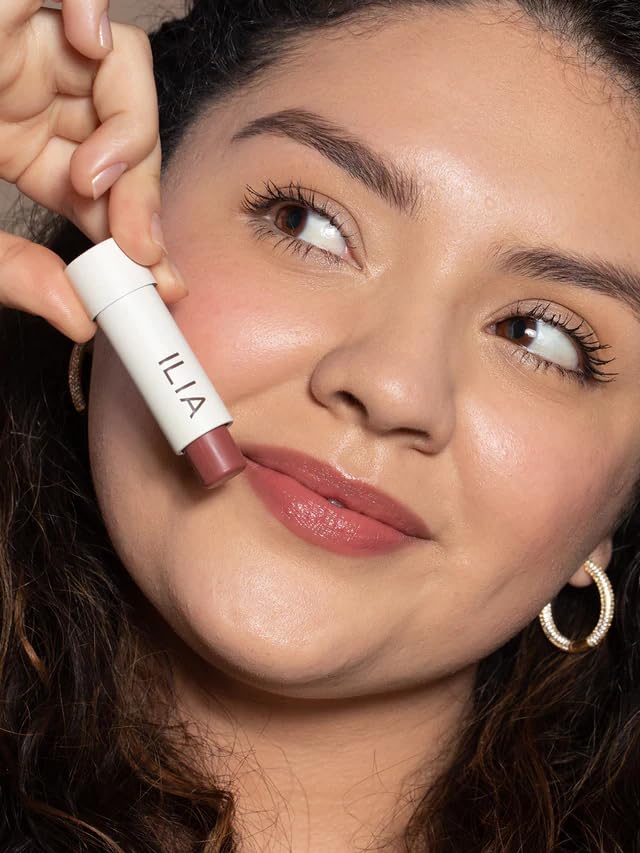 ILIA - Balmy Tint Hydrating Lip Balm | Non-Toxic, Cruelty-Free, Moisturizing + Sheer, Buildable Lip Color (Runaway, 0.15 oz | 4.4 g)-GlimoraGlow